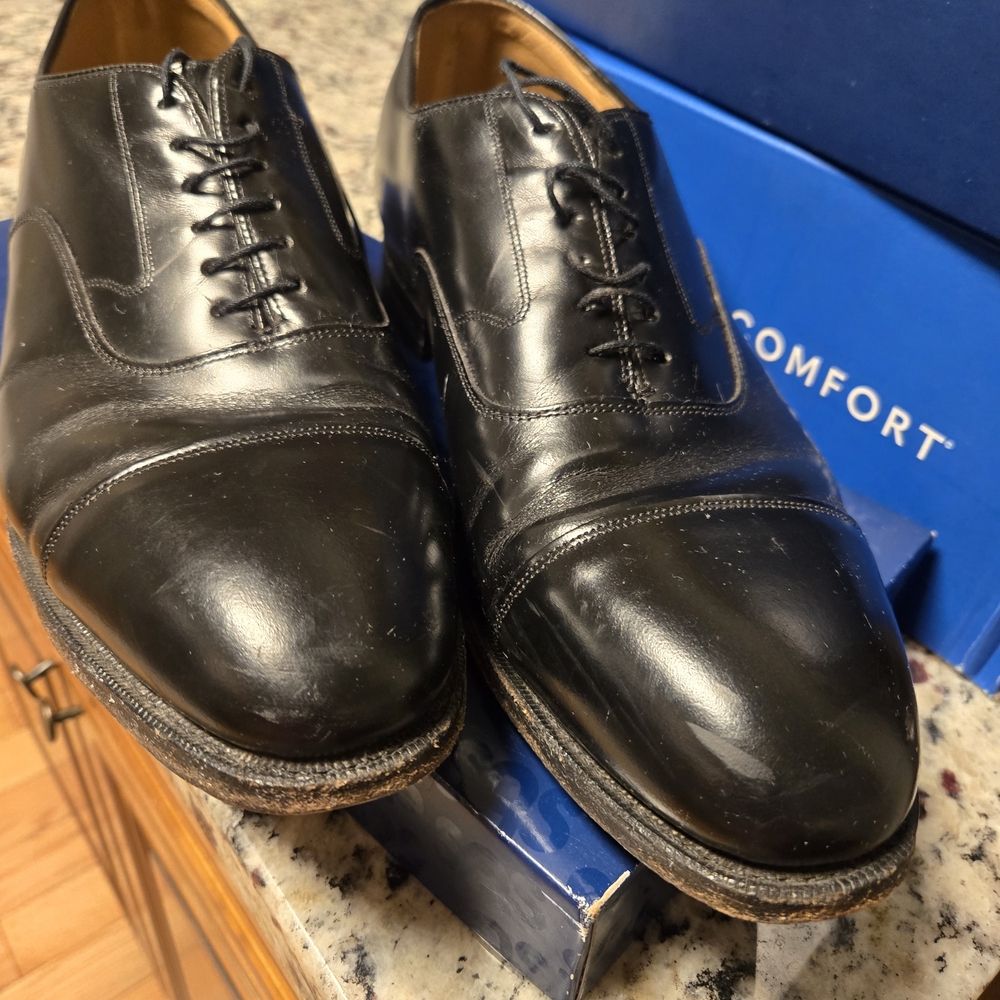 Johnston & Murphy Classic Black Oxfords